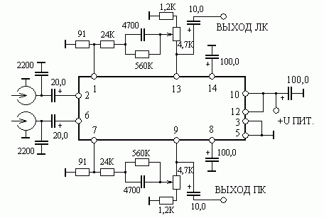 Ka7632 схема включения